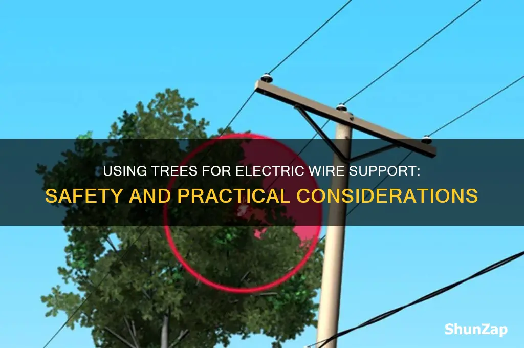 can i use trees to hand electric wire