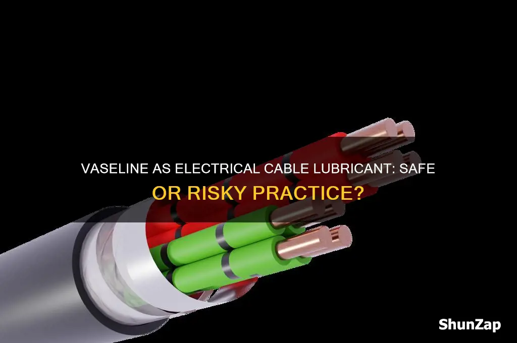 can i use vaseline as a electrical cable lubricant