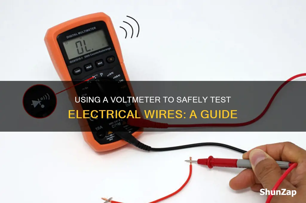 can i use voltmeter to test electrical wires