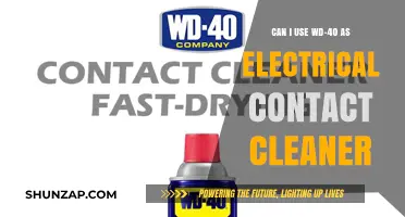 WD-40 as Electrical Contact Cleaner: Safe or Risky Alternative?