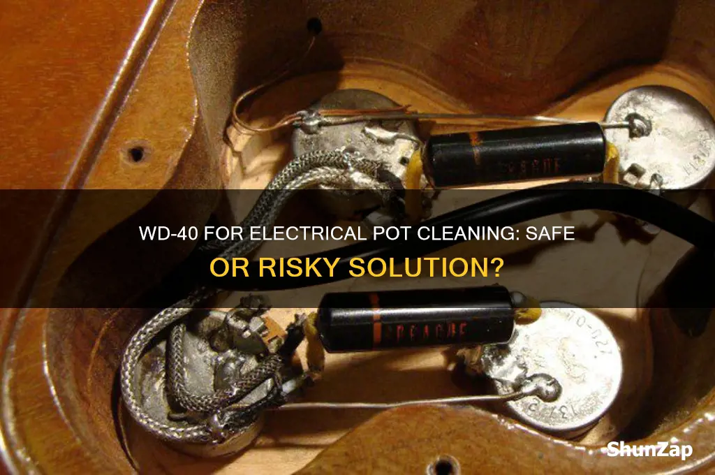 can i use wd-40 to clean electrical pots