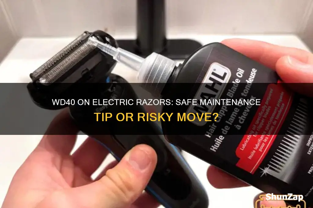 can i use wd40 on my electric razor