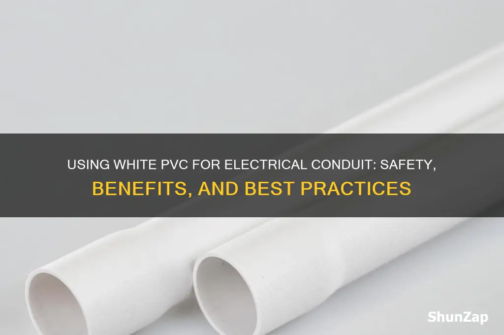 can i use white pvc for electrical conduit