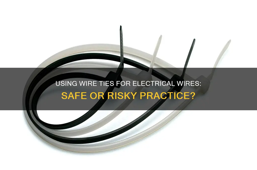 can i use wire ties to secure electrical wire