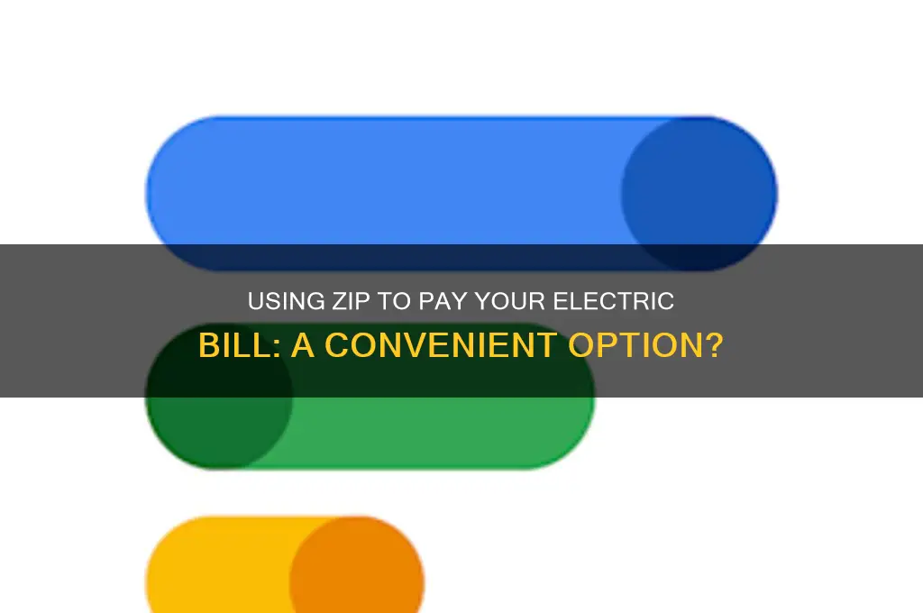 can i use zip to pay my electric bill