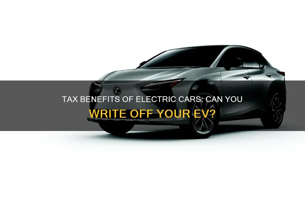 can i write off my electric car