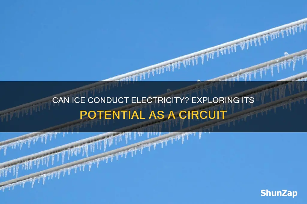 can ice be used as a circuit for electricity