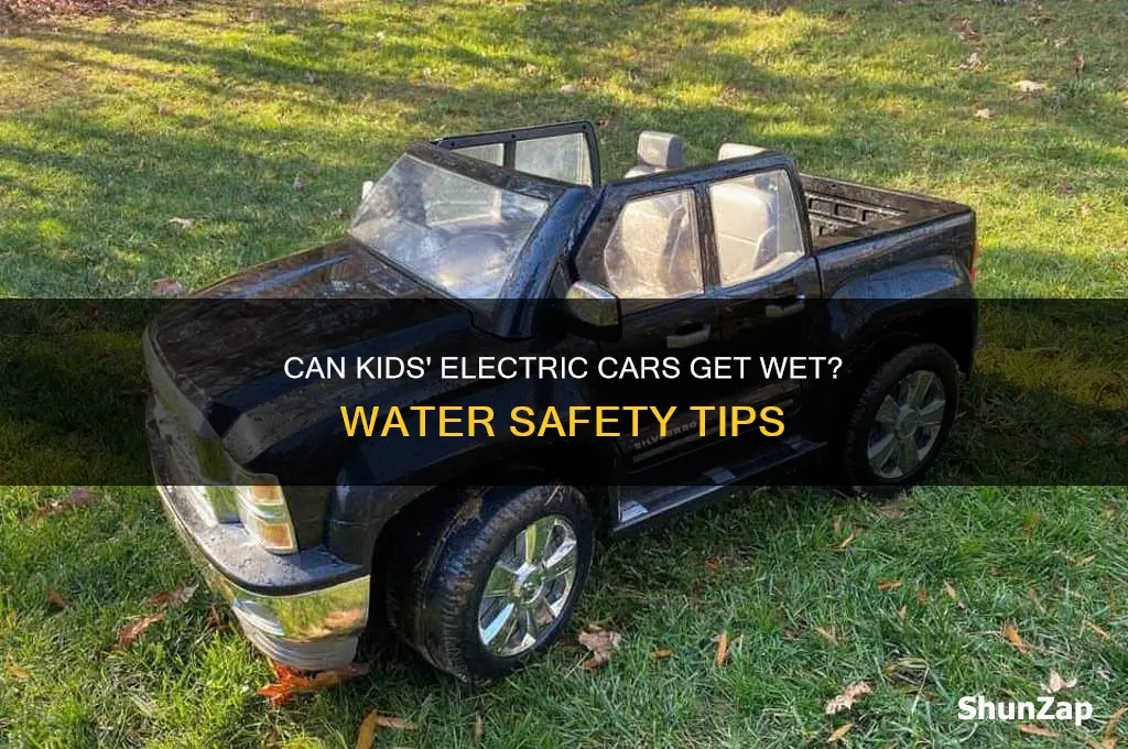 can kids electric cars get wet