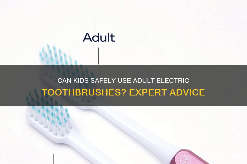 can kids use adult electric toothbrush