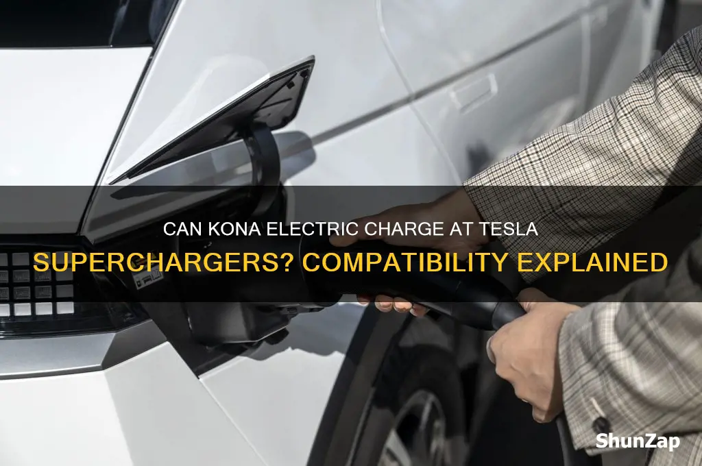 can kona electric use tesla supercharger