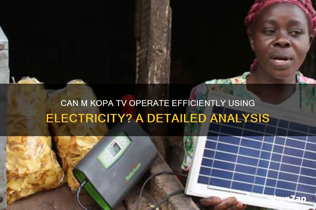 can m kopa tv use electricity