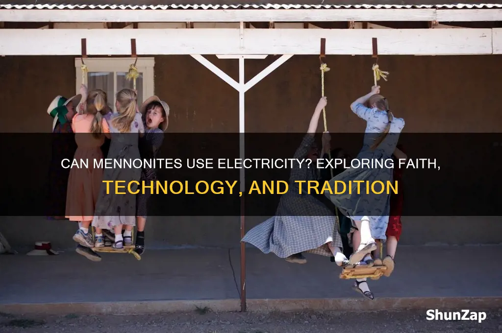 can mennonites use electricity