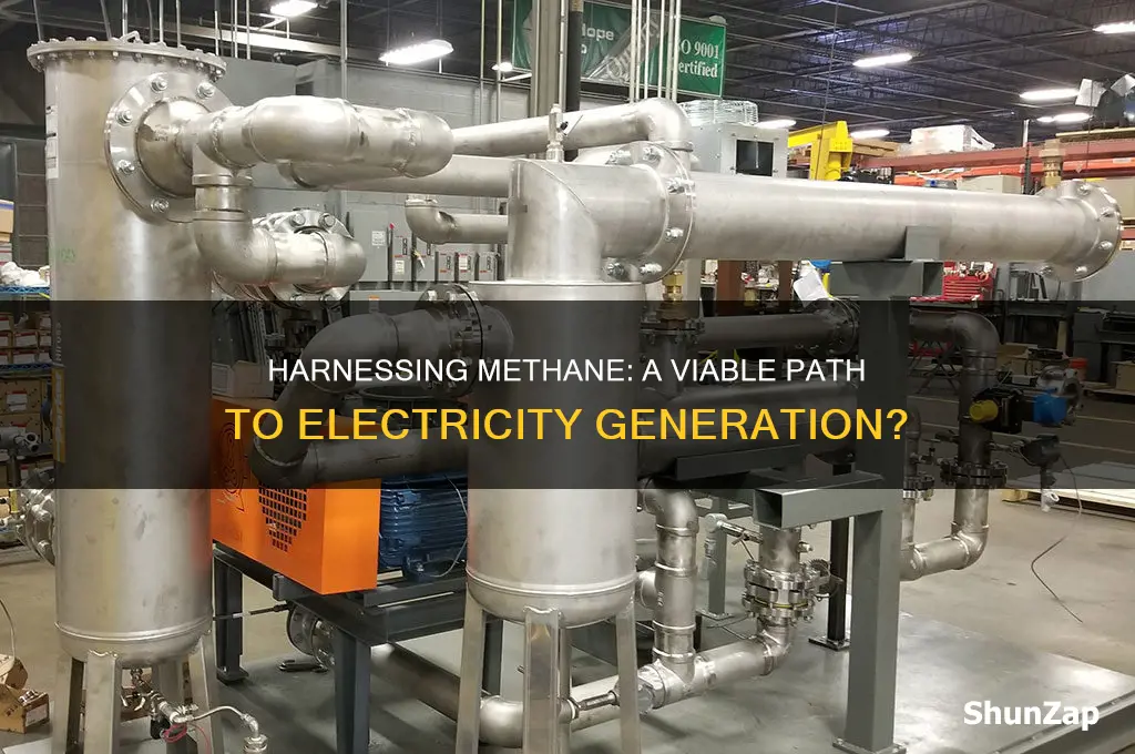can methane be used to generate electricity