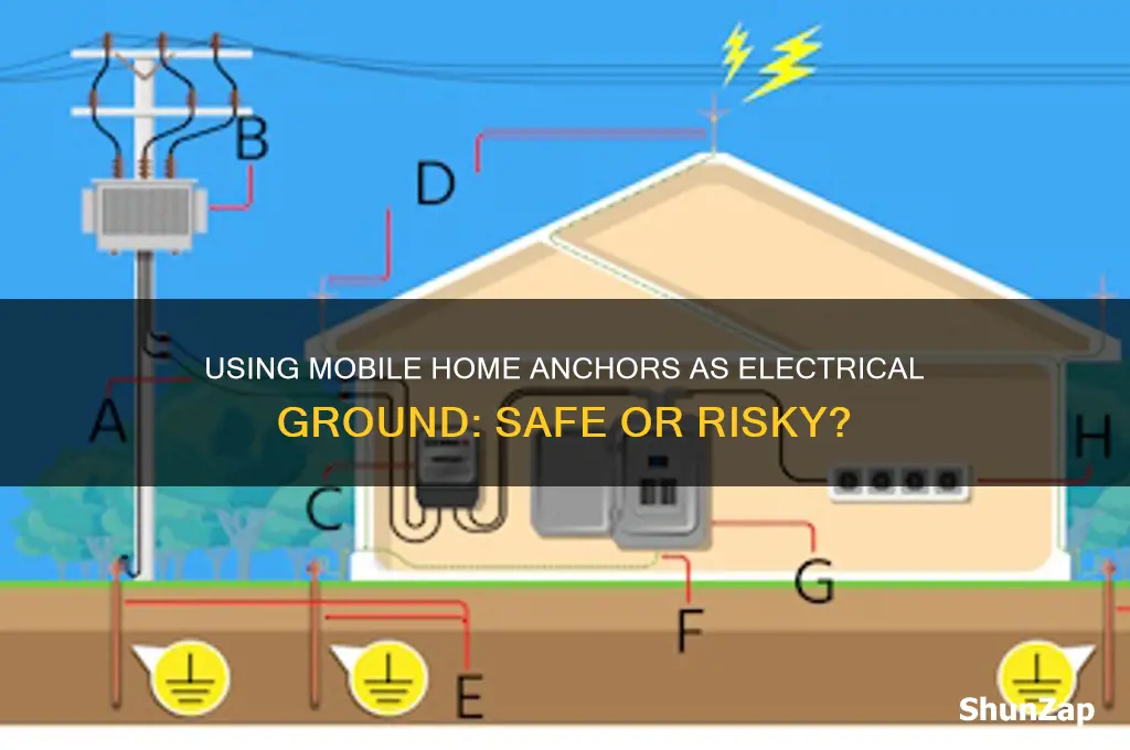 can mobile home anchors be used as electrical ground
