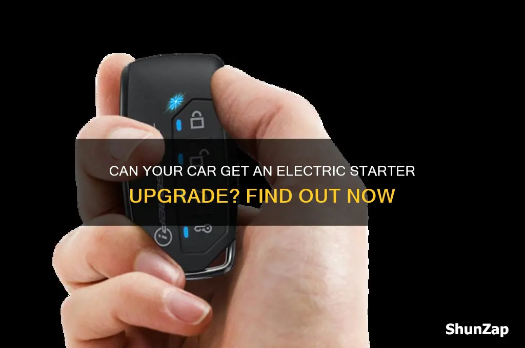 can my car get an electric car starter