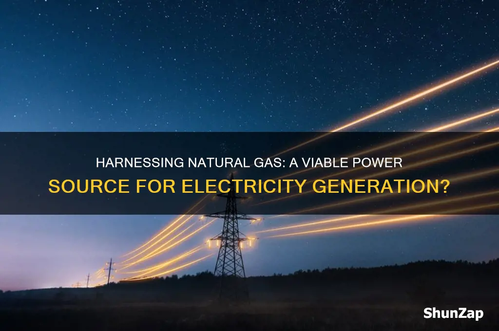 can natural gas be used for electricity