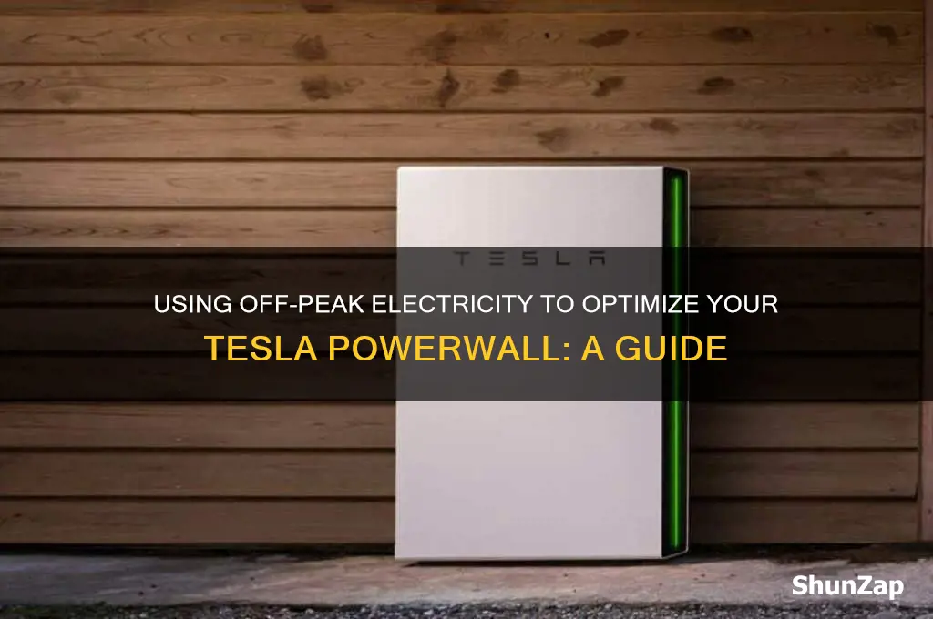 can off peak electricity be used for a tesla powerwall