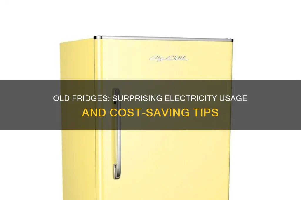 can old fridge use lots electricity