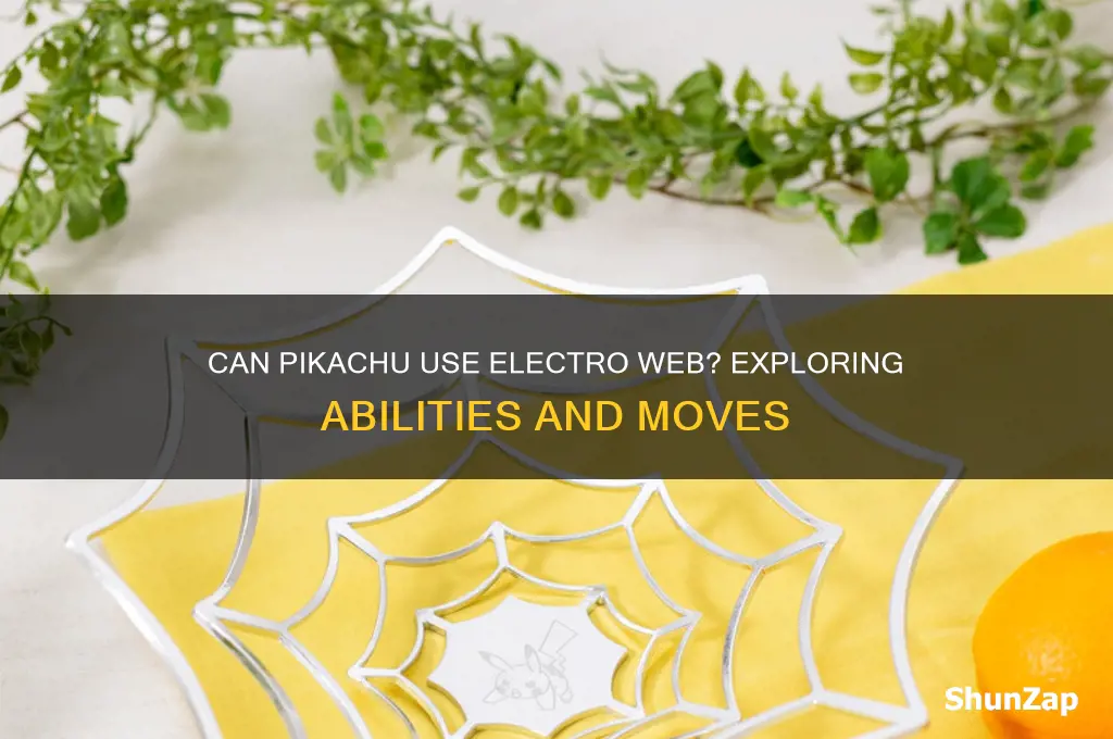 can pikachu use electro web