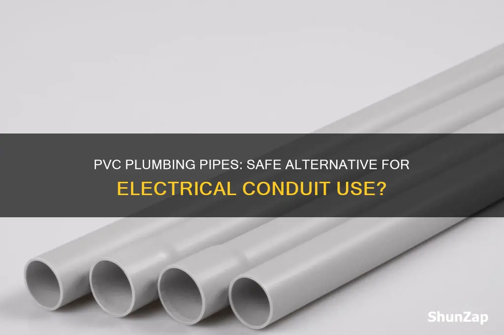 can plumbing pvc be used for electrical conduit
