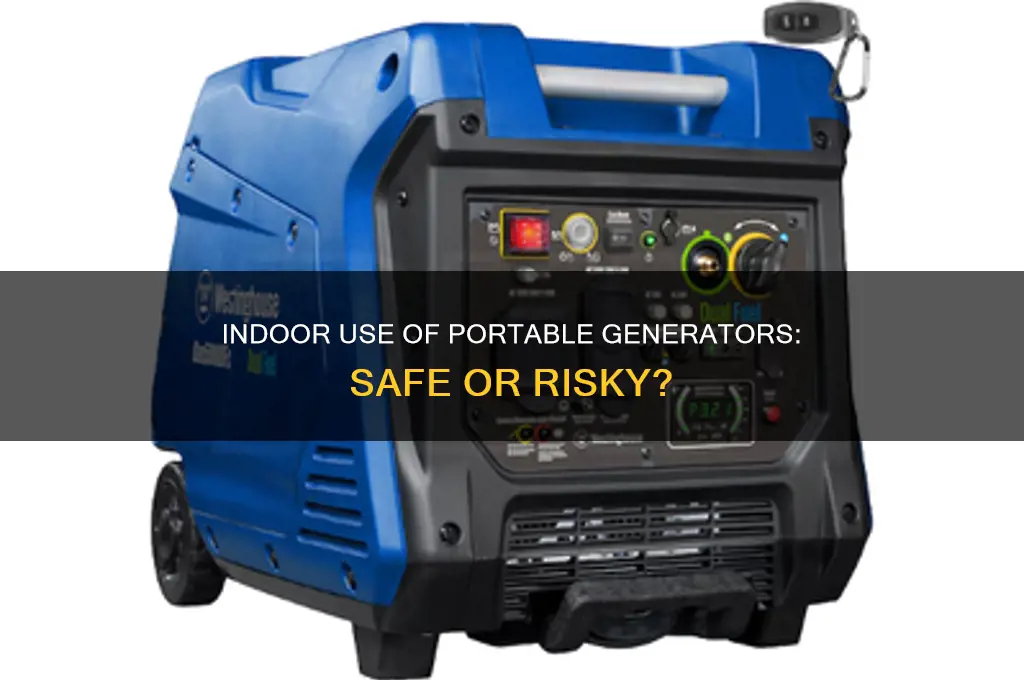 can portable electricity generators be used indoors