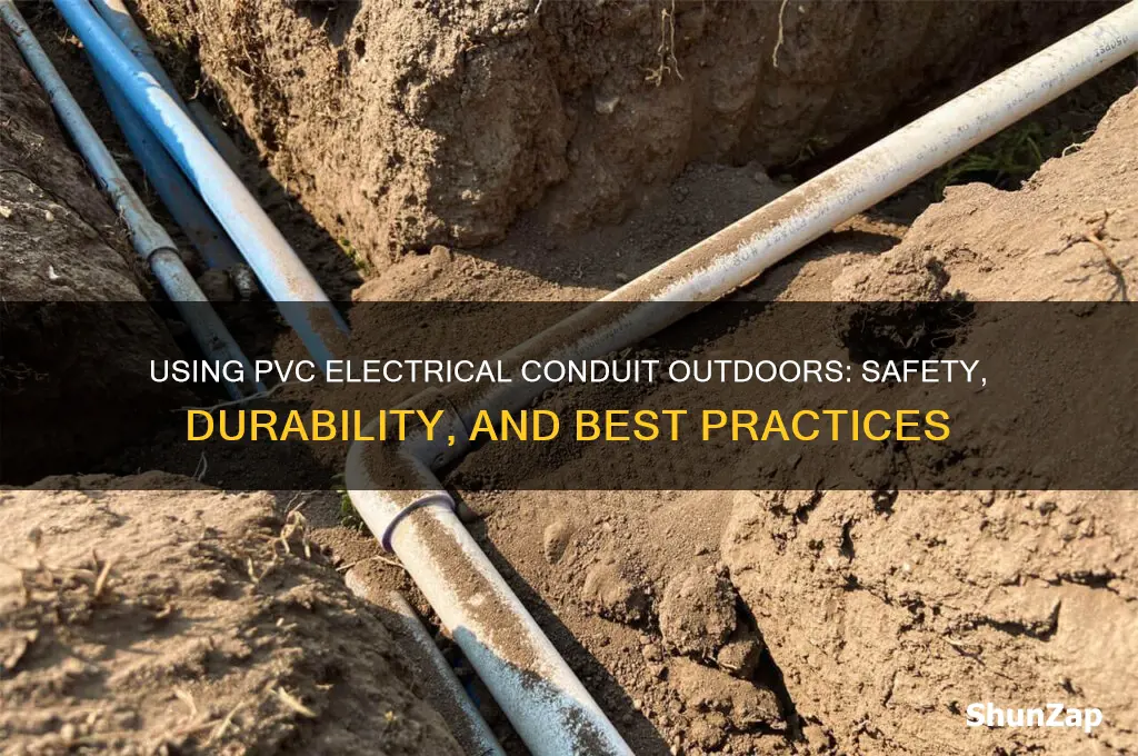 can pvc electrical conduit be used out doors