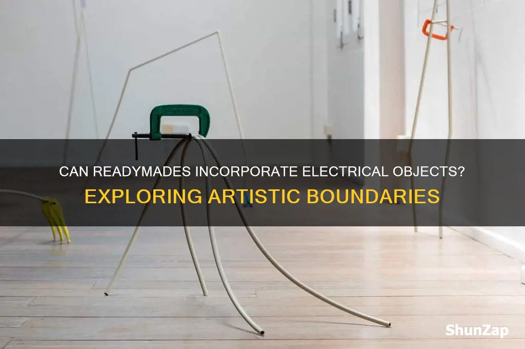 can readymades use electrical objects