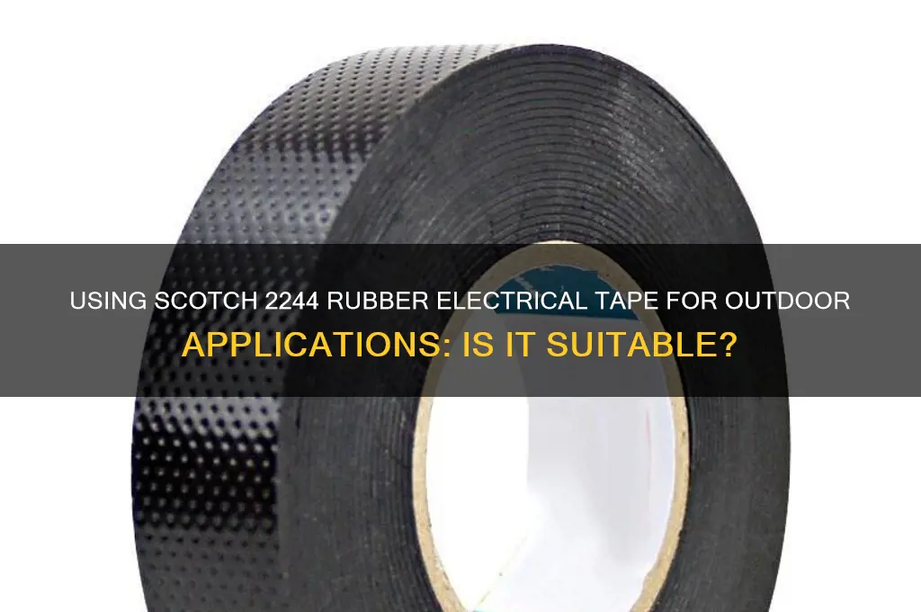 can scotch 2242 rubber electrical tape be used outsided