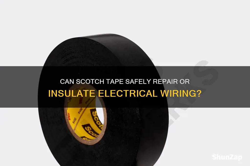 can scoth tape be used in electrical wiring