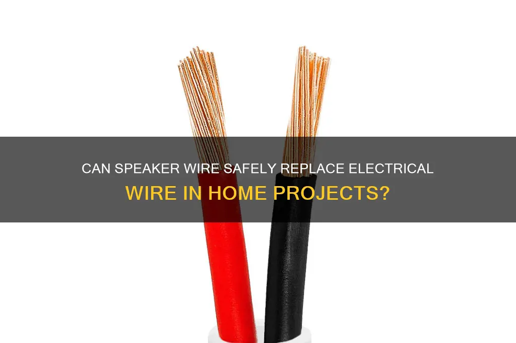 can speaker wore be used for electrical