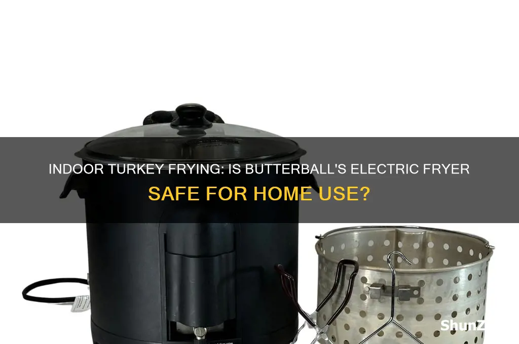 can the butterball electric turkey fryer be used indoors