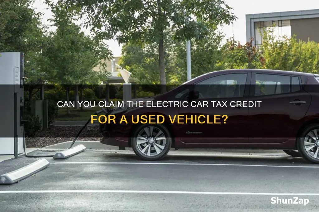 can the electric car credit be a used car