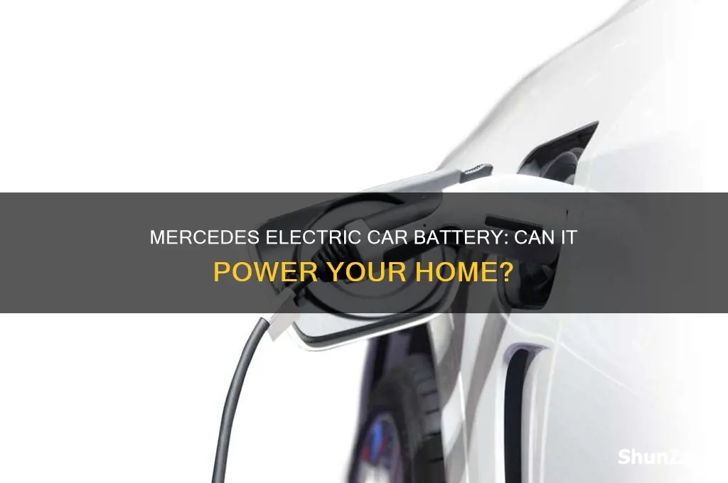 can the mercedes electric car battery power homes
