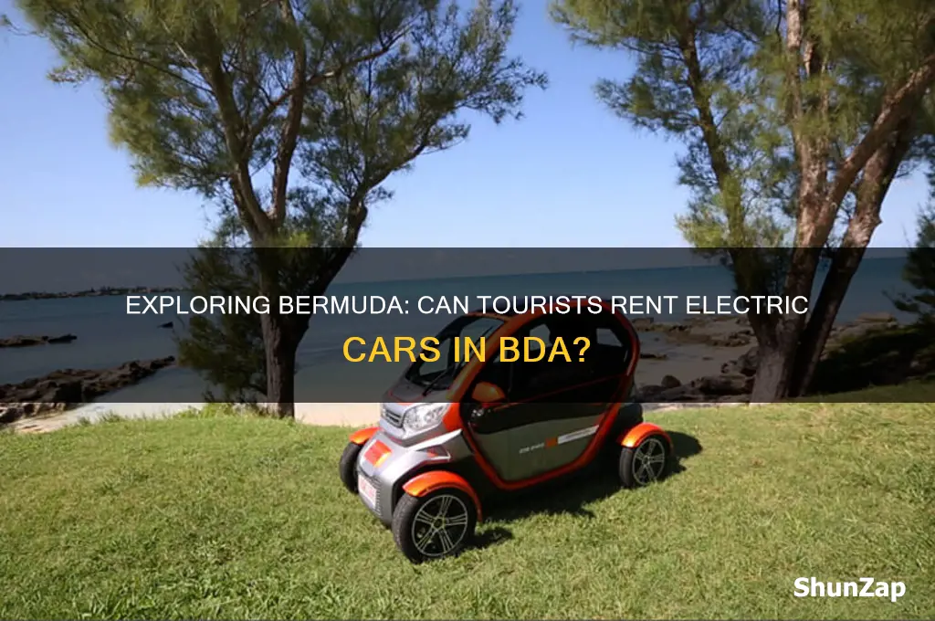can tourists rent an electric car in bda