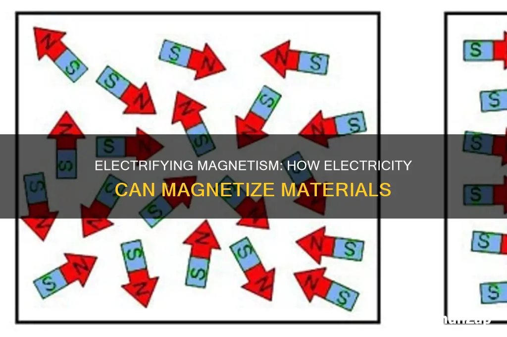 can u magnetize something using electricity
