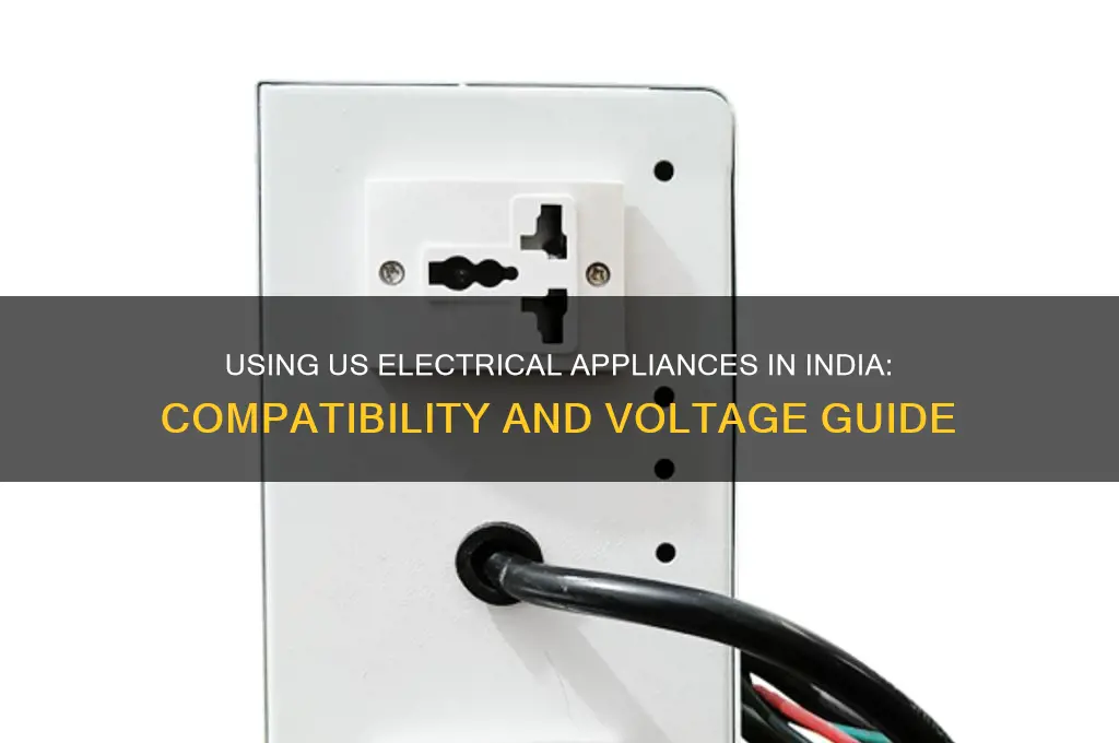 can us electrical appliances be used in india