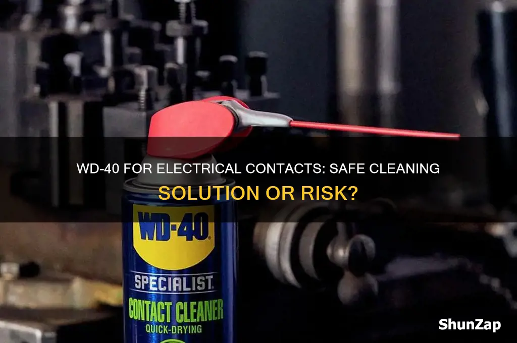 can wd 40 used clean electrical contacts