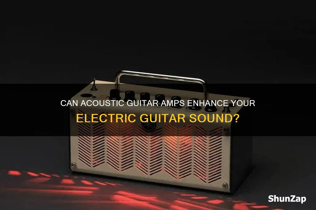 can we use accoustic guitar amp on electric guitar