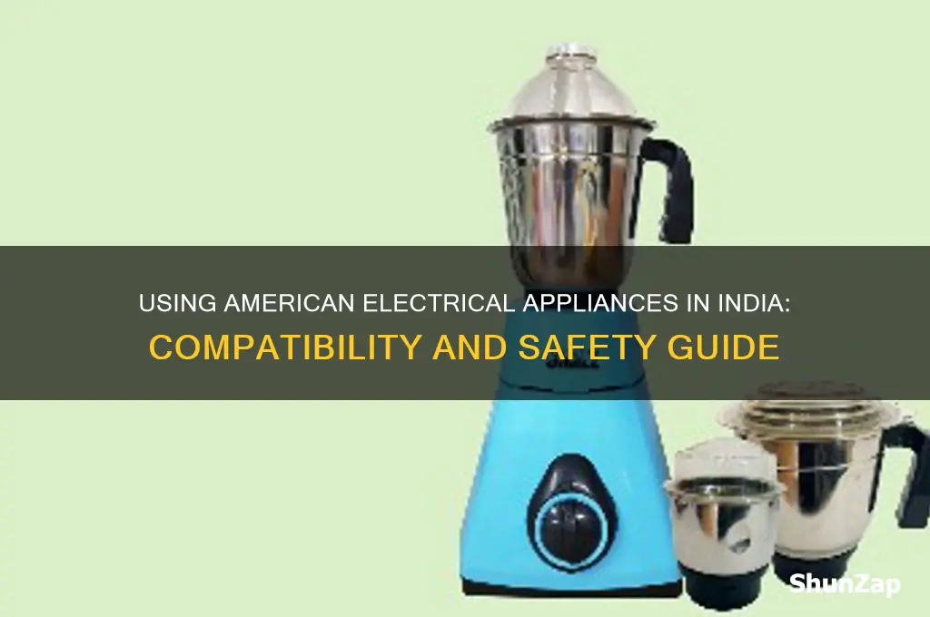 can we use american electric things in india