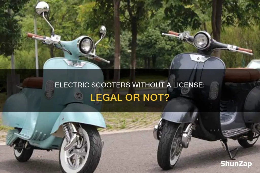 can we use electric scooter without license