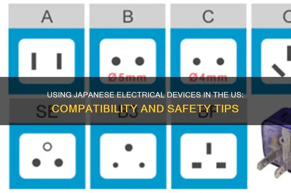can we use electrical devices from japan in us