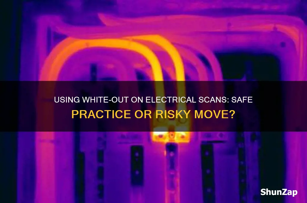 can white out be used on electrical scan