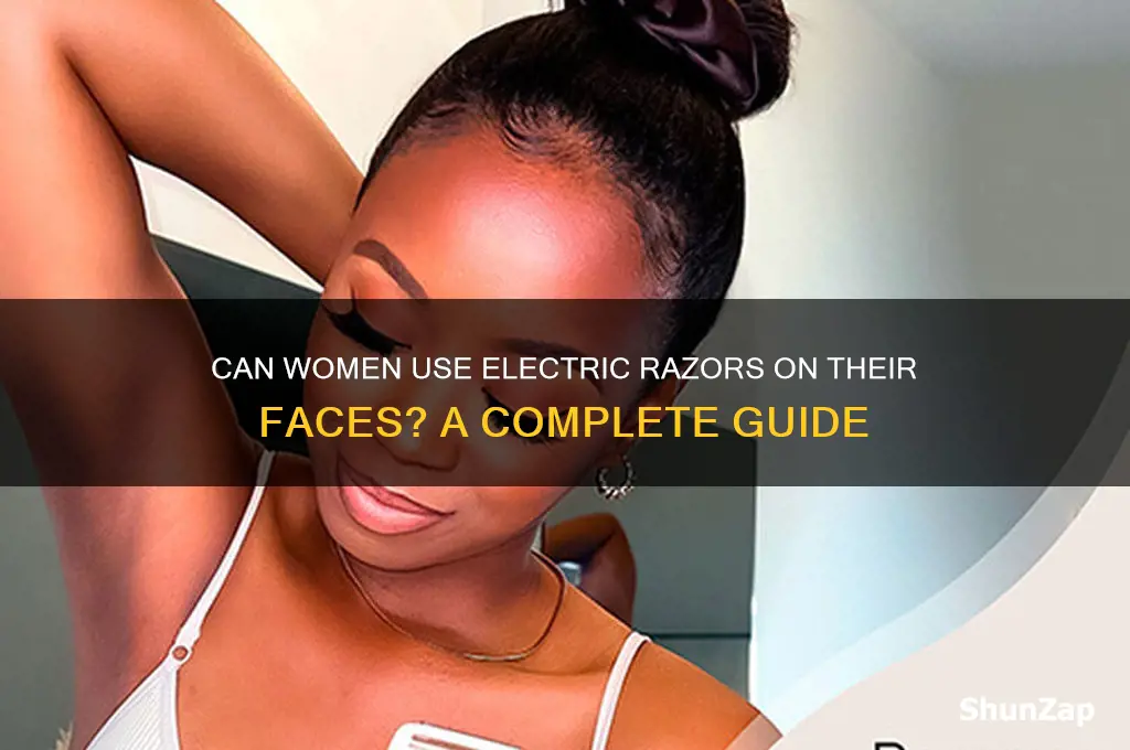 can women use electric razor on face