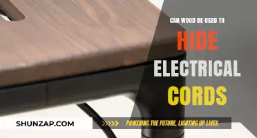 Creative Cord Concealment: Using Wood to Hide Electrical Wires