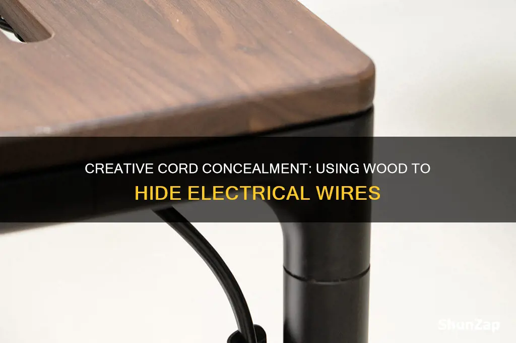 can wood be used to hide electrical cords