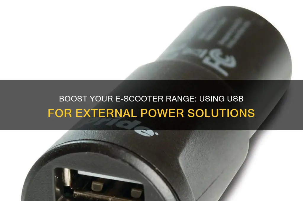 can you add external power using usb for electric scooter