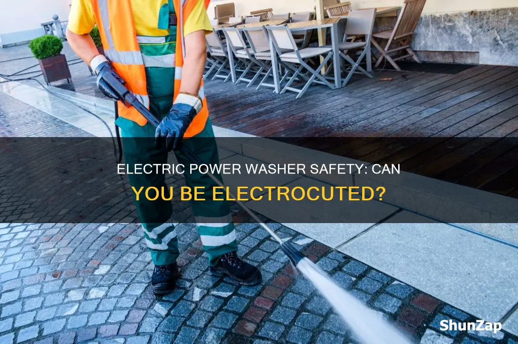 can you be electrocuted using an electric power washer