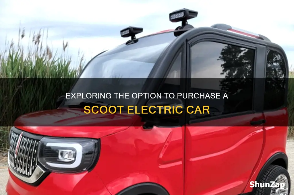 can you buy a scoot electric car