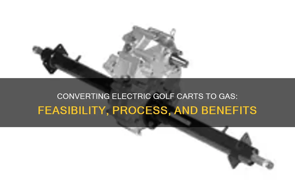 can you change a electric golf car to gas