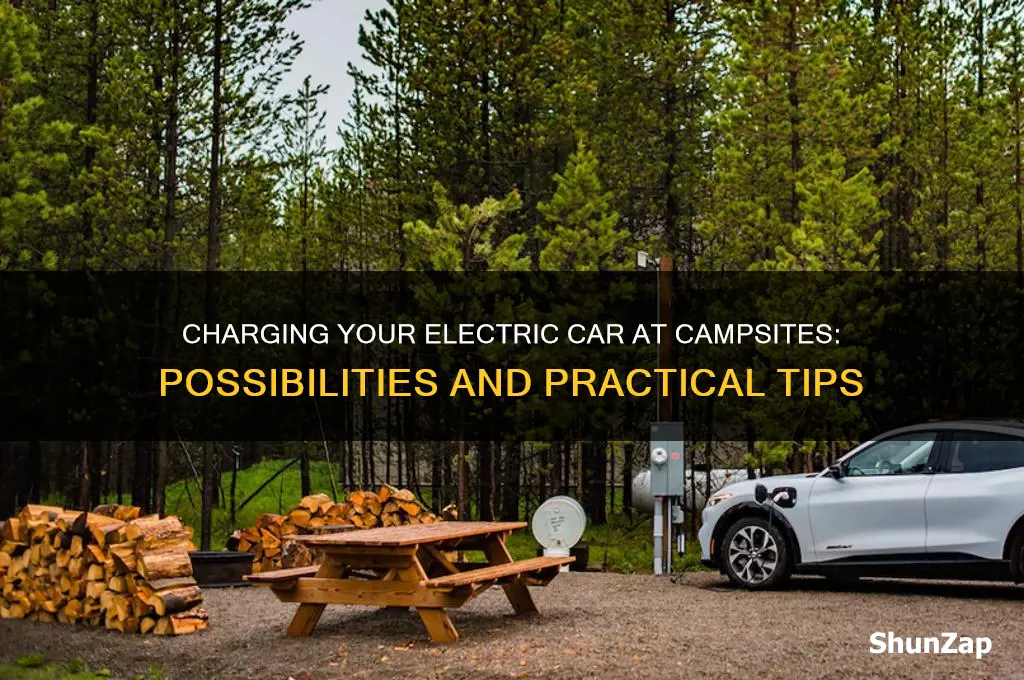 can you charge an electric car at a campsite